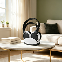 Casque TV sans fil 2,4 GHz, circum-auriculaire, avec bandeau, Hi-Fi, rechargeable
