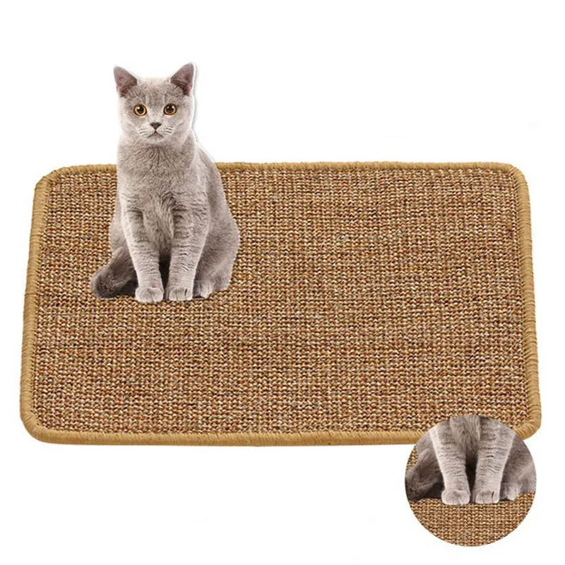 Katı renk doğal sisal kanepe yastığı sisal kedi tırmalama panosu tırmalama çivi büyük çevre koruma malzemesi