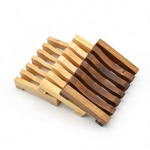 Hot Sale Wooden Self Draining <b>Soap</b> <b>Dish</b> Holder Tray <b>Soap</b> Saver for Shower Bathroom - Product Image 1
