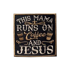 O remendo gelado do café do brilho do bordado Frappuccino funciona no café e a cerveja de Jesus Coorss funciona no remendo do chapéu do camionista de Alani - Product Image 3