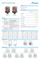Relais circulaire miniature Asiaon 11 broches 10A 250VAC 3NO 3NC transparent avec indicateur lumineux CE & TUV certifié