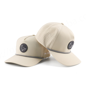 BSCI OEM fábrica venta al por mayor personalizado PVC parche Logo 5 paneles malla transpirable impermeable rendimiento gorra de béisbol cuerda gorra de camionero - Product Image 1