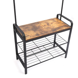 <span class=keywords><strong>Porte</strong></span>-<span class=keywords><strong>manteau</strong></span> moderne multifonctionnel en bois à plusieurs niveaux Cintre d'<span class=keywords><strong>entrée</strong></span> et de couloir avec rangement pour chaussures pour chambre à coucher et meubles de maison - Product Image 5