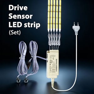 Luz <span class=keywords><strong>LED</strong></span> Inteligente de 110V <span class=keywords><strong>con</strong></span> Sensor de Proximidad para Debajo del Gabinete, Tira de <span class=keywords><strong>LED</strong></span> COB, Lámpara para Vitrina, Armario, Retroiluminación para Habitación y <span class=keywords><strong>Cocina</strong></span> - Product Image 1