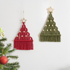 Kingwillow alta qualità macramè appesa a parete <span class=keywords><strong>natale</strong></span> decorazione per la casa Boho macramè decorazione per la casa di <span class=keywords><strong>natale</strong></span> fatto a mano - Product Image 2