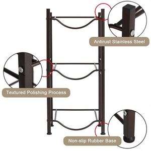 Support de rangement pour bouteilles d'eau de 5 gallons, 3 niveaux, haute qualité, robuste, sur mesure - Product Image 3