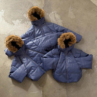 Veste matelassée en fausse fourrure avec fermeture éclair et logo personnalisé, veste bomber à capuche en fausse fourrure de qualité supérieure, chaude pour l'hiver