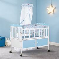 Parc de jeu portable JINS pour enfant, lit de voyage pour bébé, parc de jeu avec porte latérale, berceau en bois pour bébé
