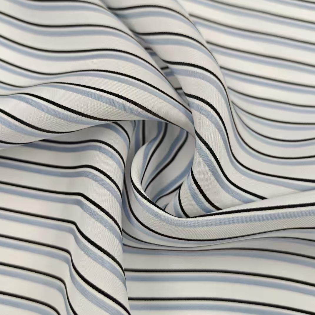 Hot-Selling 100% Viscose Yard-Dyed Striped Fabric Premium Cotton for Fashion Garments Plain Style for Boys Girls Dresses
