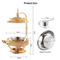 Chauffe-Plat de Luxe Suspendu TIANXING 8L pour Buffet d'Hôtel au Moyen-Orient, Ensemble de Plats Chafing Dish pour Banquets et Événements