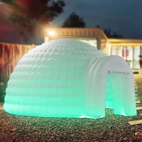 Tente gonflable blanche d'igloo tente gonflable de partie de discothèque de dôme gonflable