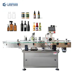 Gallon juice vodka bottle sticker labeling machine 200mm wide label