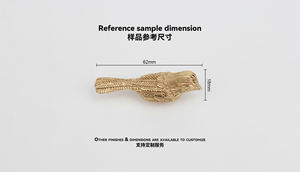 Maxery الأوروبية نمط الرجعية النحاس صغيرة مقبض ثقب واحد درج خزانة باب خزانة ملابس الطيور المقابض - Product Image 6