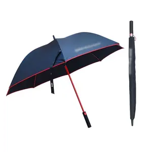 CSU006 individueller 27-Zoll-Regenständer gerader Regenschirm einzigartig klassischer starker winddichter Herren Damen kein MOQ moderner faltbarer bedruckter Regenschirm