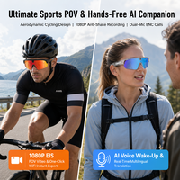 Lunettes de sport intelligentes G5 MAX AI avec caméra 8MP, traduction en temps réel Chat GPT, protection UV, lunettes de soleil IA pour cyclisme, vente en gros OEM