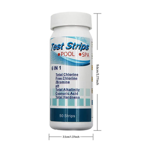 Bandelettes de <span class=keywords><strong>test</strong></span> 6 en 1 pour <span class=keywords><strong>piscine</strong></span> et spa, 50 ou 100 bandelettes, <span class=keywords><strong>test</strong></span> de qualité de l'eau pour <span class=keywords><strong>piscine</strong></span> - Product Image 2