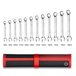 Cờ lê thiết lập kết hợp CỜ LÊ 14 mảnh kích thước số liệu từ 8mm đến 24mm Túi Chrome vanadi thép kết hợp cờ lê cuộn - Product Image 5