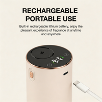 Diffuseur d'arômes sans eau pour voiture électrique, diffuseur de parfum rechargeable pour véhicule, écran tactile, batterie 2550 mAh, logo personnalisé