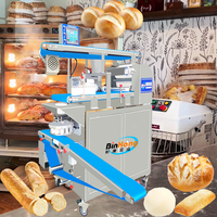 Petite entreprise, machine à pain entièrement automatique, acier inoxydable de qualité alimentaire, haute capacité, 10-100 pièces/min, contrôlée par PLC, machine à pain grillé