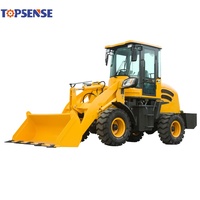 Topsense Vente en gros Nouveau 4WD 0,8 tonne 1 tonne 1,5 tonne 2 tonnes 2,5 tonnes Machines de construction Mini niveleuse niveleuse chargeuse sur pneus