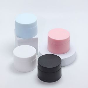 Pot cosmétique de luxe vide en plastique PP dépoli à double paroi, blanc, rose, bleu, pour crème visage et corps, 5g, 10g, 15g, 30g, 50g, 100g, 150g - Product Image 6