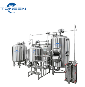 ระบบโรงเบียร์ Tonsen 400L แบบสามถังในสองโครงสร้าง อุปกรณ์โรงเบียร์ขนาดเล็ก ทำจากสแตนเลส อุปกรณ์ต้มเบียร์คราฟต์ - Product Image 1