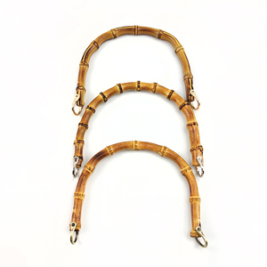 Deepeel MHD030 15cm 20cm Handbag Hardware Accessories Purse Bamboo Handle Bag Wooden Handles