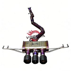 Escape Trasero Vortex Titanium con Válvulas para Honda Civic Type R FK8 2.0T 2017-2021, Salida Central, Sonido Remoto - Product Image 1