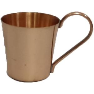 PARIJAT Artisanat Authentique Cuivre Massif Mini Moscow Mule Verre à liqueur Tasse/Tasse/Verre Unique Pack de 1 - Product Image 1