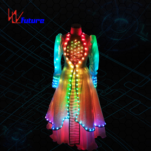 Abito LED Bianco Colorato con Ali per Donne / Costumi LED per Ragazze, Abito Gonfio LED per Ragazze, Costume da Adulto <span class=keywords><strong>Sexy</strong></span> per Danza Senza Vestiti - Product Image 5