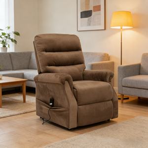 Fauteuil <span class=keywords><strong>de</strong></span> cinéma inclinable en bois antique, canapé fonctionnel pour la maison, fauteuil inclinable pour personnes âgées pour le salon - Product Image 1