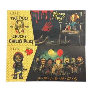 16 Jenis Uang Kertas Film Horor Amerika Uang Kertas Horor AS Berlapis Emas 24K untuk Penggemar - Product Image 2