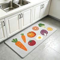 Diatomite Kitchen Floor Mat Non Slip Absorbent Quick Drying Kitchen Runner Rug for Sink Area