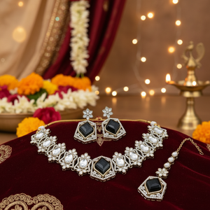 High Quality Ethnic Traditional Engagement Wedding Anniversary Party Gold Plated Brass Flower Design Crystal Rhinestone <b>Set</b> - Product Image 3