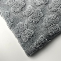 Patrón de oso hermosos colores invierno Sherpa jacquard tela polar para tela