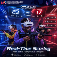 Machine de tir VR interactive en intérieur, ensemble de jeu de tir en réalité mixte, lunettes AR PICO 4 Ultra, construction en métal et acrylique, pour les 6 ans et plus