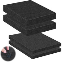 Feuilles de mousse perforées 16x12x0.5 pouces, mousse à grille pré-découpée pour doublure de boîte, doublure de tiroir, rembourrage et protection de stockage