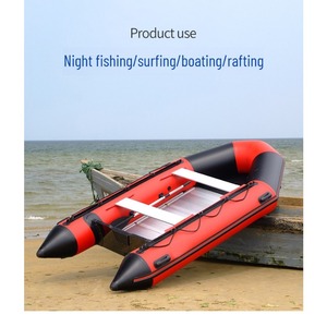 Bote Inflable de PVC Reforzado con Fondo Rígido de Aluminio <span class=keywords><strong>para</strong></span> 6 Personas, Balsa de Rescate - Product Image 6