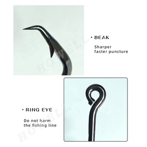 HOWELL ORIGIN Mutsulight Sport Circle Bait Anzuelo de pesca 4 #-8/0 Gancho de mar de curva redonda con abertura ancha para pesca en el mar - Product Image 4