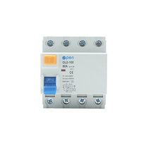 Disyuntor RCCB RCD solar de bajo voltaje, disyuntor de corriente residual de 4 polos A tipo B Tipo DC, fabricante de china