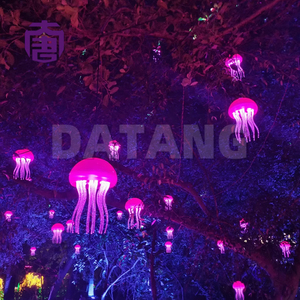 Lámpara Colgante de Medusas con Luz RGB, Decoración Luminosa para Navidad y Halloween, Lámpara de Techo de Fibra Óptica para Bar - Product Image 5
