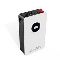 Batterie LiFePO4 51,2 V 100 Ah 5,12 kWh murale pour stockage d'énergie domestique avec BMS, WiFi, Bluetooth et sauvegarde solaire