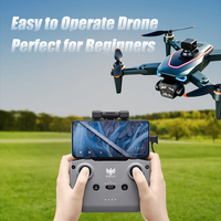 Drone de photographie aérienne intelligent à évitement d'obstacles, stabilisation sur quatre axes, en plastique, KY102 MAX, contrôlé par écran