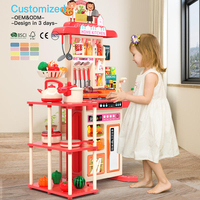 EDULAND Ensemble de jouets de cuisine Montessori 73 pièces avec aliments en plastique écologiques non toxiques à découper pour les enfants de 2 à 7 ans OEM/ODM disponible