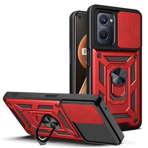 Funda Protectora Trasera con Anillo Metálico Magnético y Deslizador para Cámara para <span class=keywords><strong>Realme</strong></span> <span class=keywords><strong>9i</strong></span> - Product Image 2