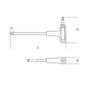 BETA - 000974710 Clés à clé décalées avec poignées pour Torx®Vis à tête, H-SAFE - EAN 8014230859514 TETHERED TOOLS - Product Image 2