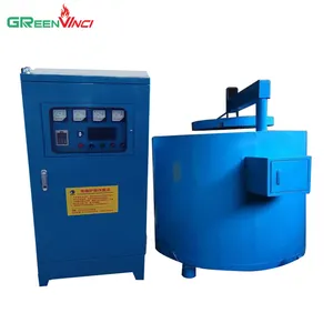 Greenvinci hot sell in pakistan capacity customizable medium frequency induction electric copper aluminium melting furnace