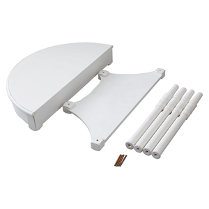 Wholesale White Wood <strong>Table</strong> Best Selling Customization Antique Half <strong>Round</strong> Rustic Wooden <strong>Console</strong> <strong>Table</strong> for Hallway and Living Room - Product Image 2