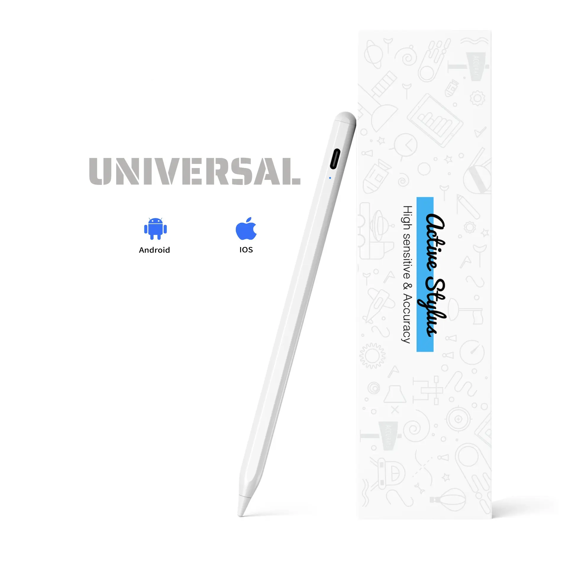 Penna stilo per Tablet Touch Screen universale sostituibile ad alta precisione con punta Fine sostituibile per Apple Ipad Iphone 13