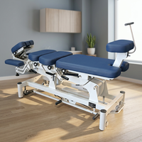 Table de traitement chiropratique 3D de qualité clinique avec sections multi-positions et appui-tête réglable pour l'ostéopathie et la physiothérapie